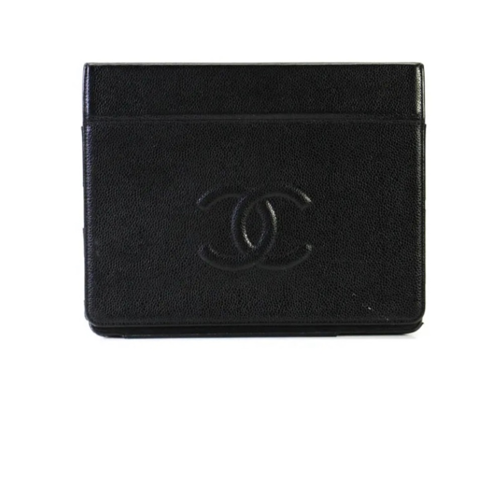 CHANEL 💯% authentic folding tablet case - black caviar leather